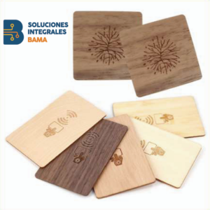Tarjeta proximidad de madera